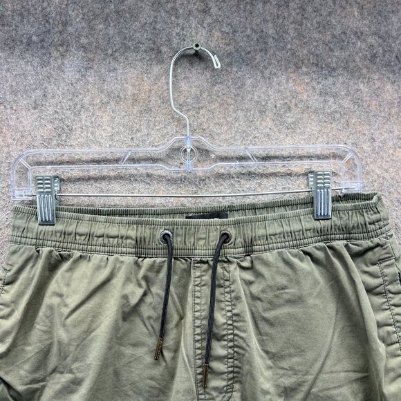 Zanerobe Shorts Mens 32 Green Olive Drawstring Athletic Canvas Drawstring - Picture 7 of 9